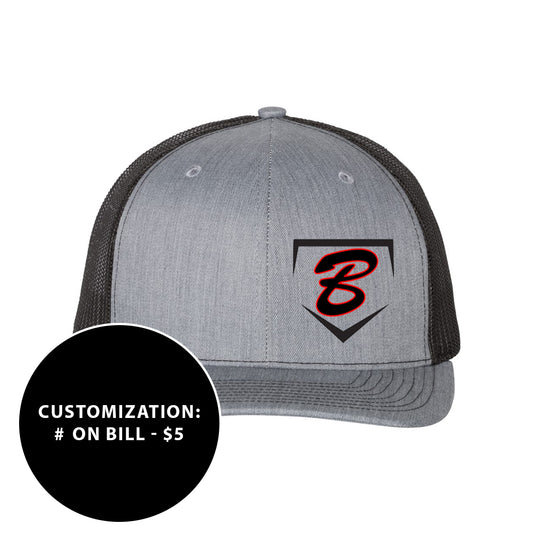 Adult Richardson Buzz Fastpitch Homeplate Snapback Trucker Hat