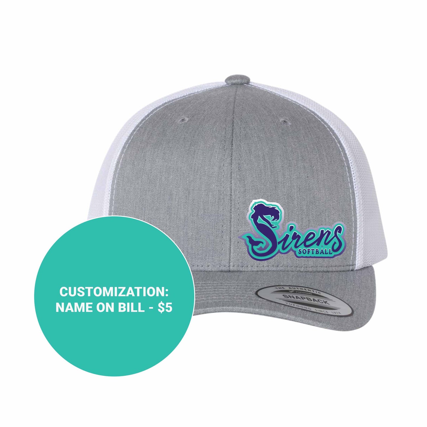 Adult Grey Sirens Trucker Hat