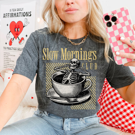 Slow Mornings Club Tee