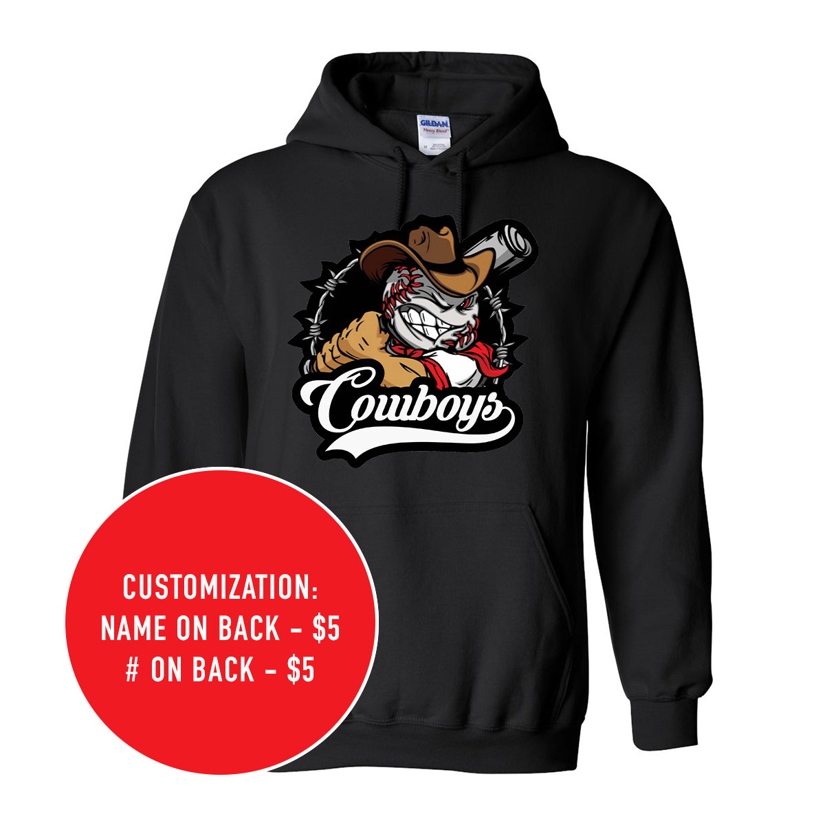 Youth Cowboys Heavy Blend Hooded Sweatshirt