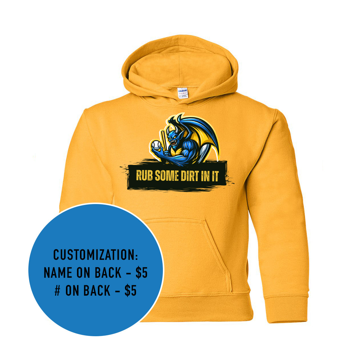 Youth Speed Demons Rub Some Dirt In It Heavy Blend Hooded Sweatshirt