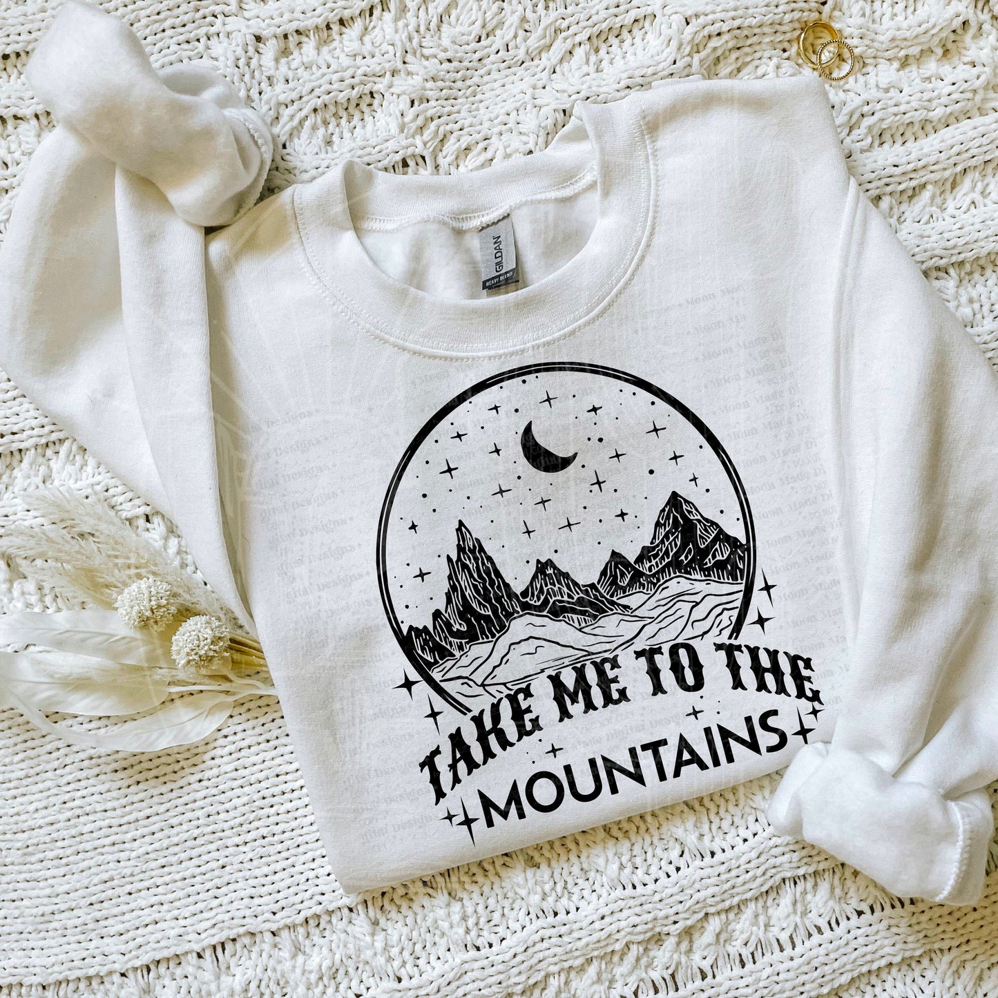 Take Me to the Mountains Black Sweatshirt