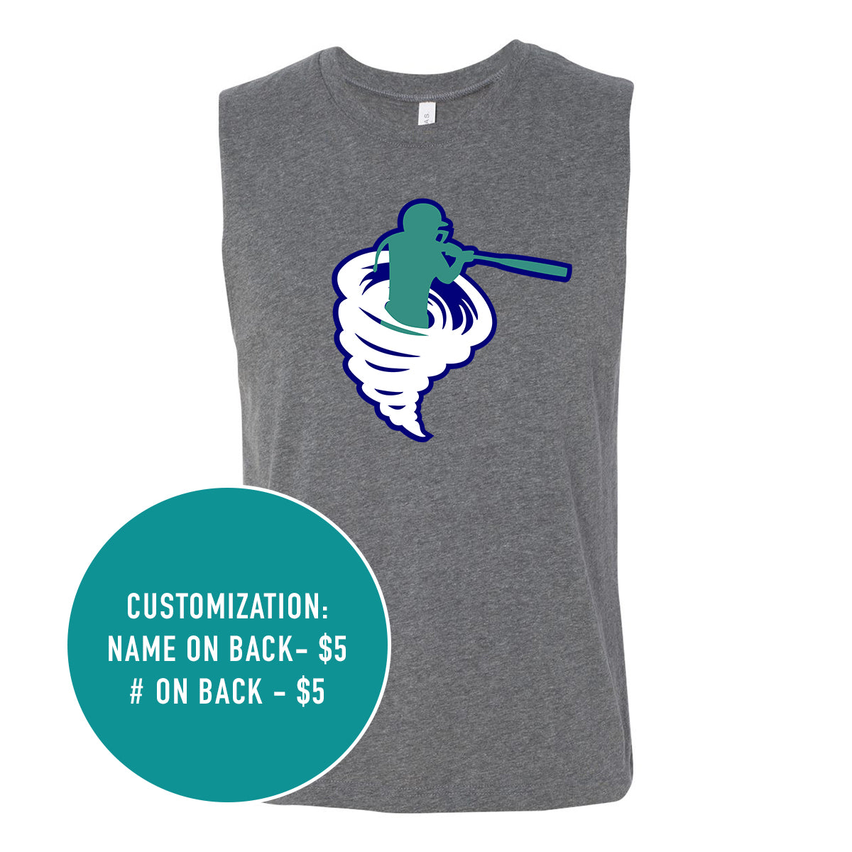 Adult Cyclones Logo Muscle Tank