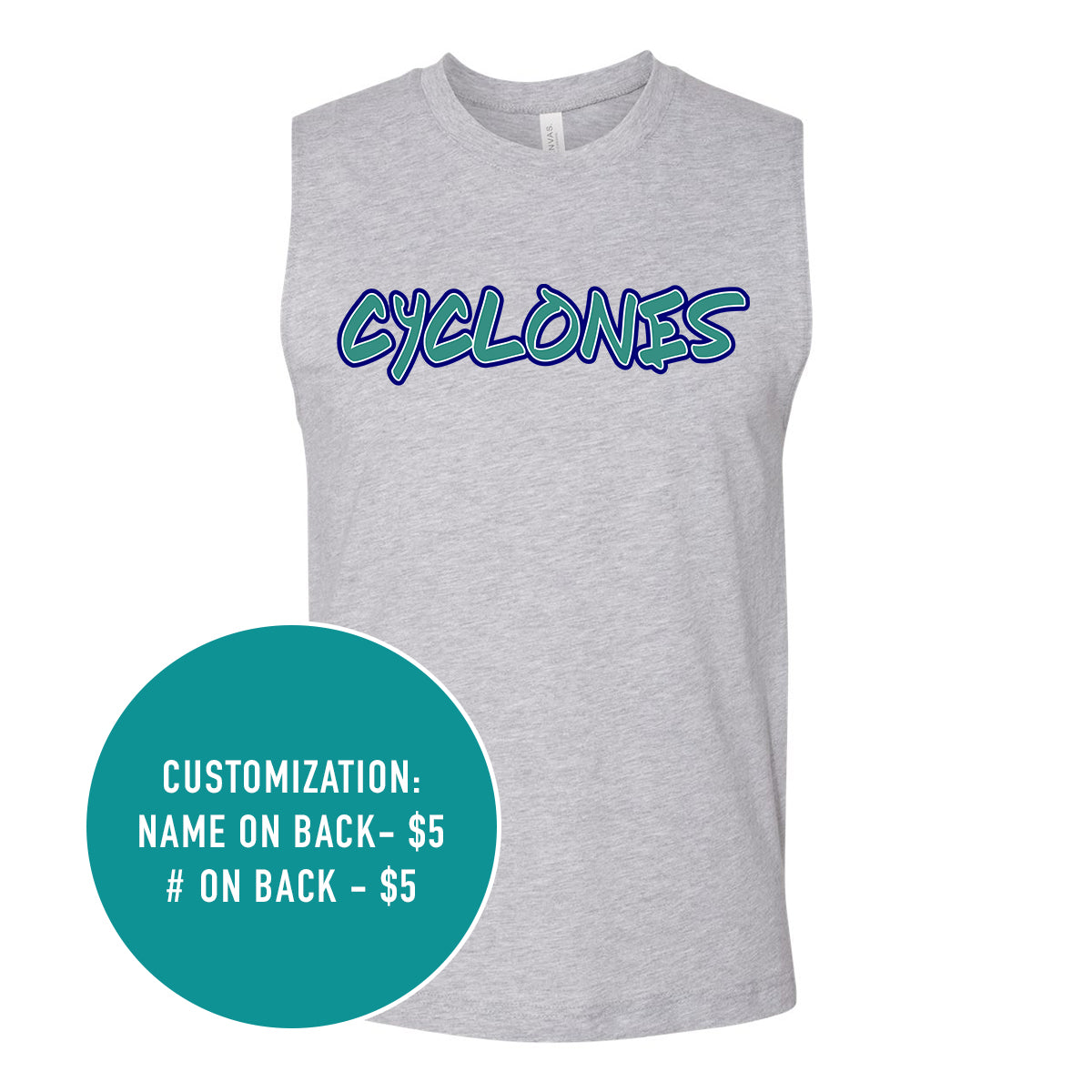 Adult Cyclones Muscle Tank