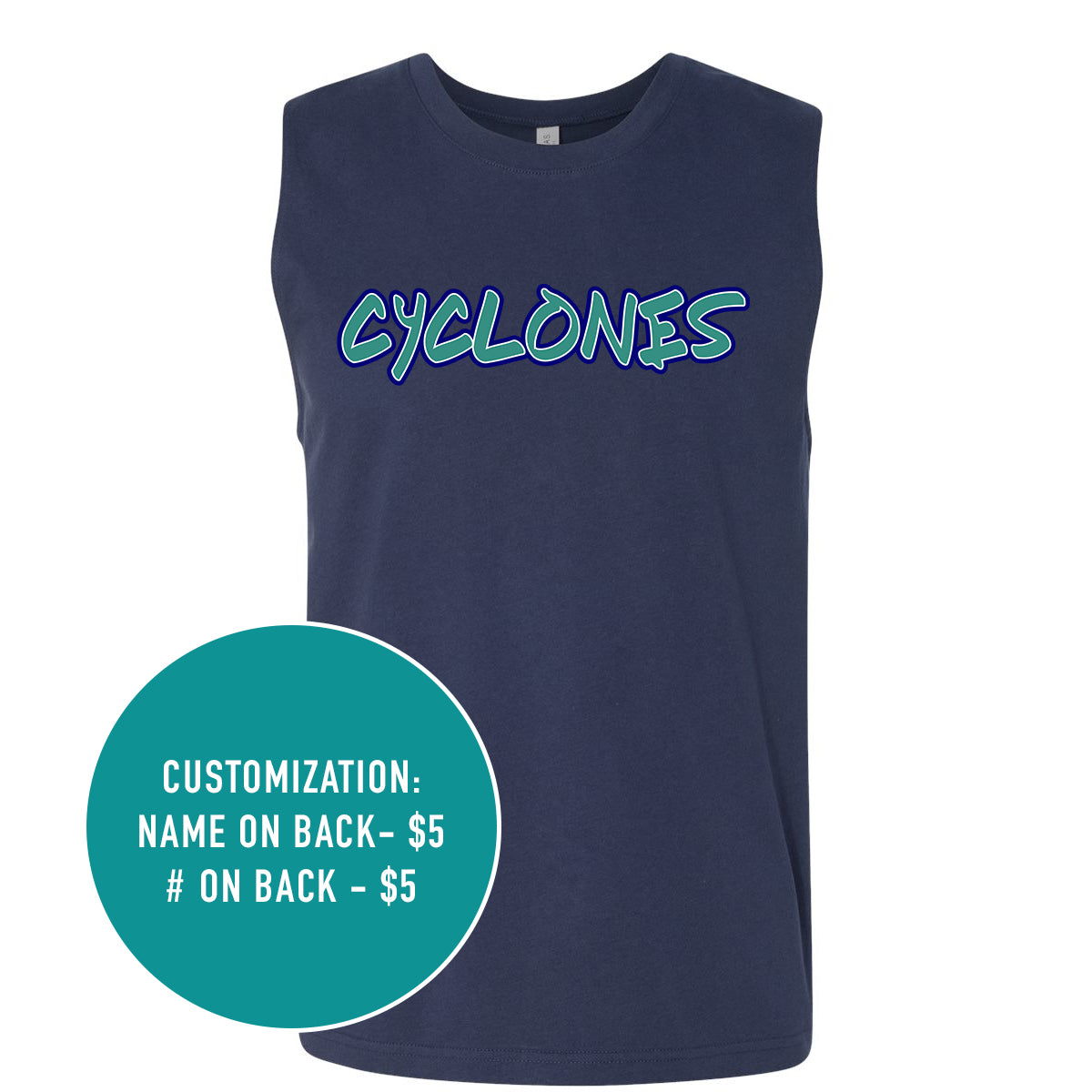 Adult Cyclones Muscle Tank