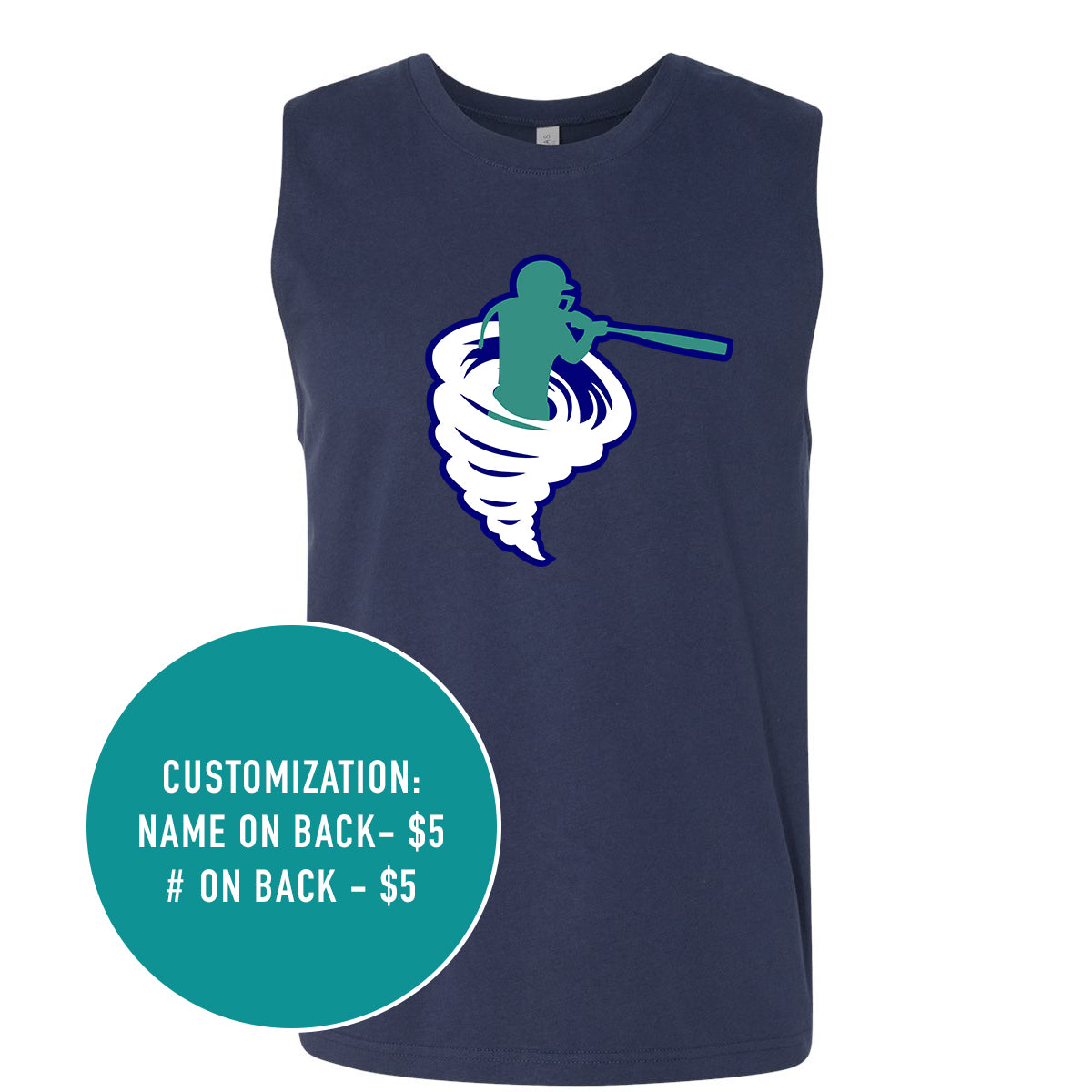 Adult Cyclones Logo Muscle Tank