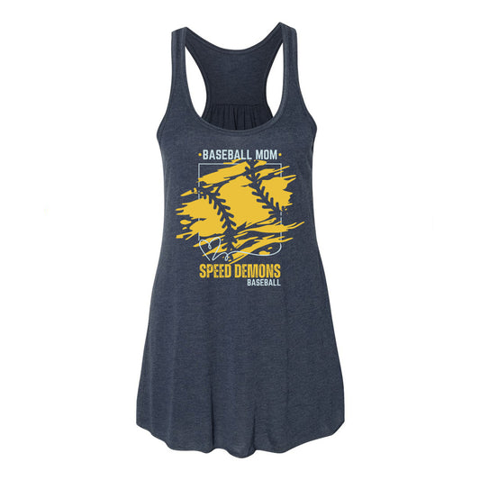 Speed Demons Baseball Mom Racerback Tank