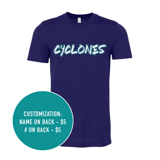 Adult Cyclones Canvas Jersey Tee