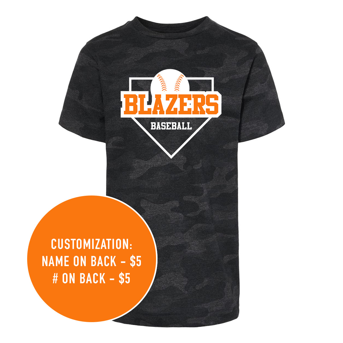 Youth Blazers Baseball Tee