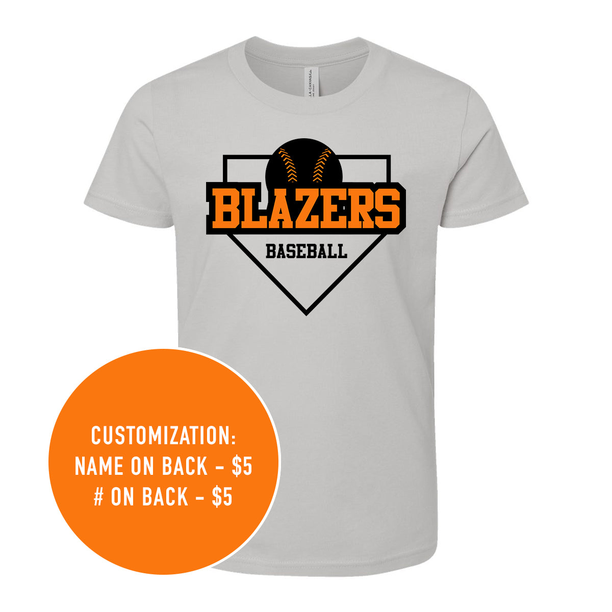 Adult Blazers Baseball Tee