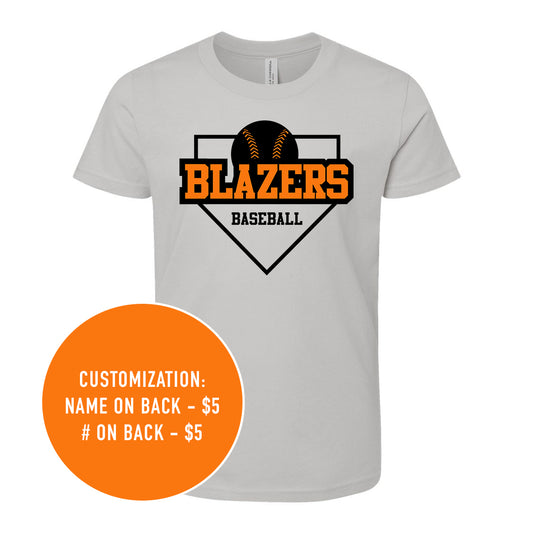 Youth Blazers Baseball Tee