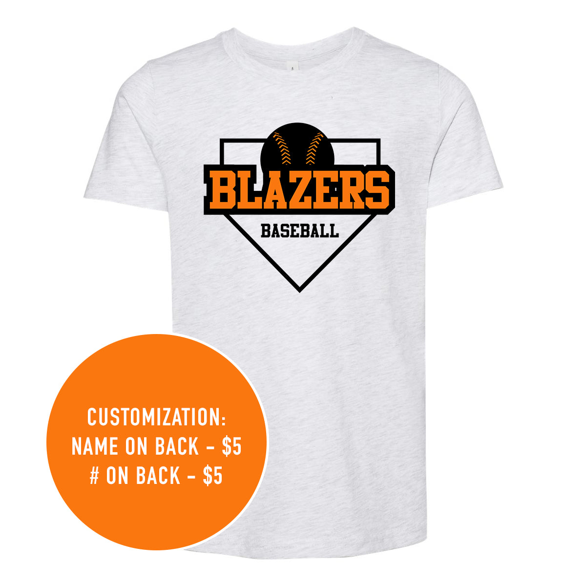 Adult Blazers Baseball Tee