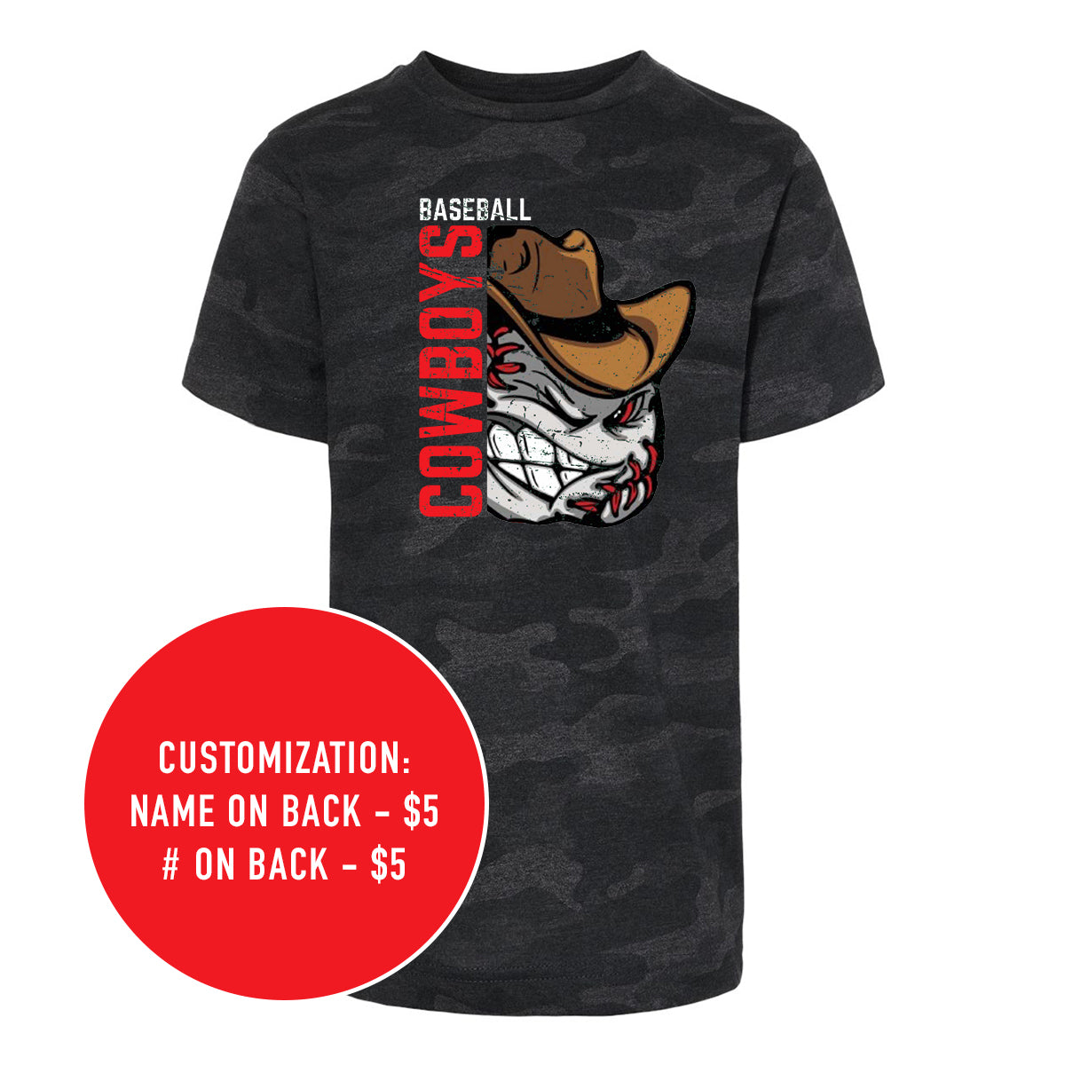 Adult Cowboys Storm Camo Jersey Tee