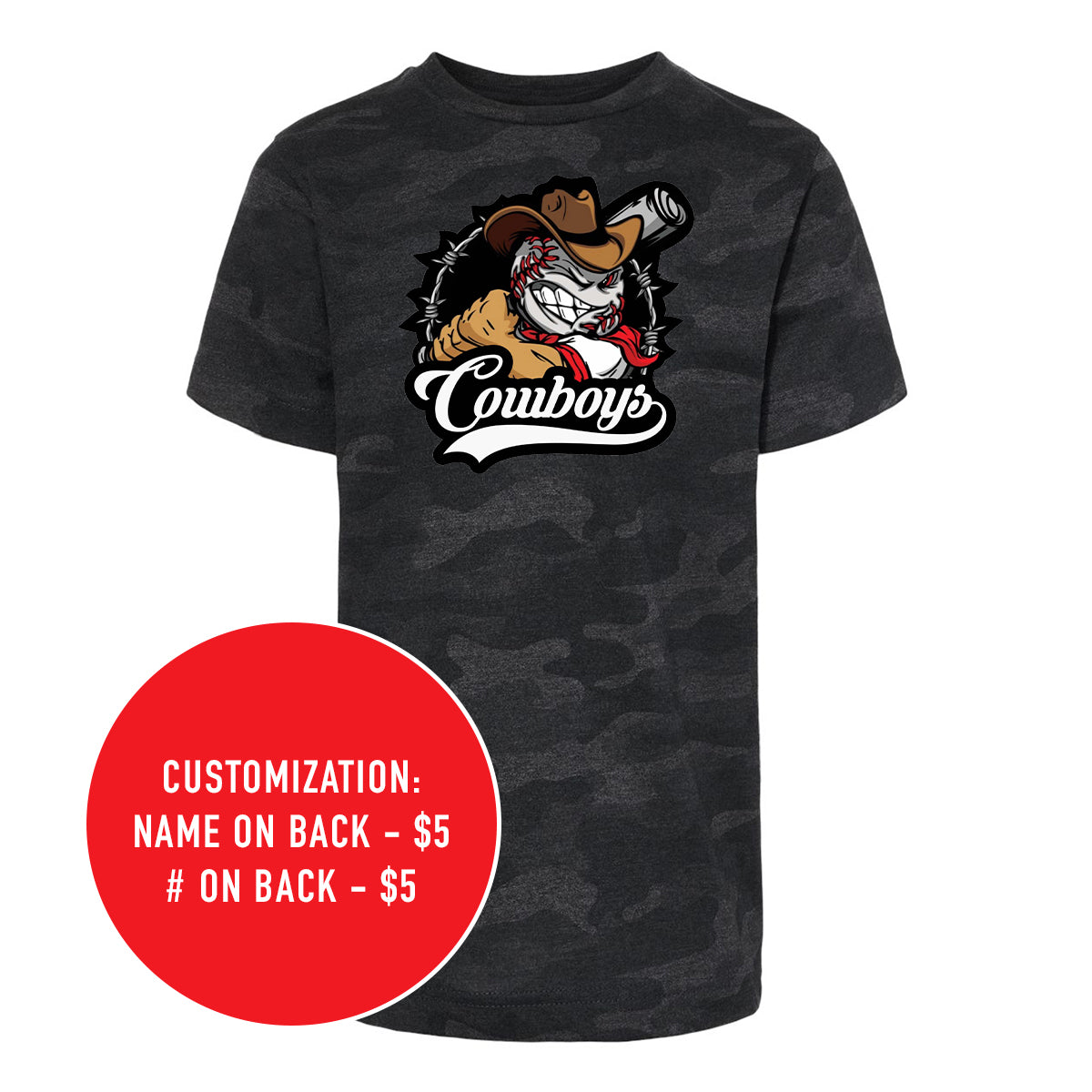 Adult Cowboys Storm Camo Jersey Tee