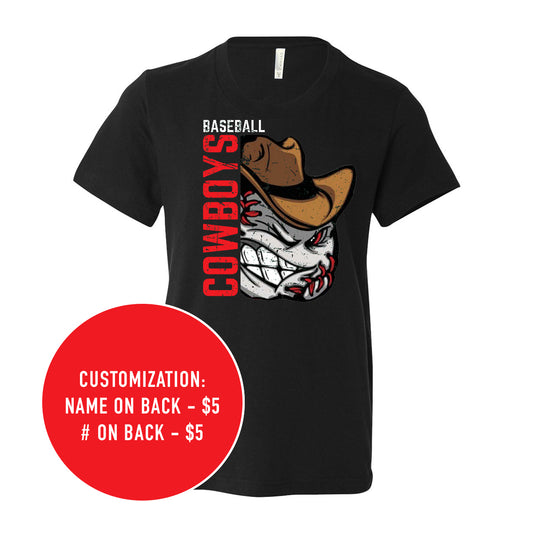 Adult Cowboys Baseball Tee