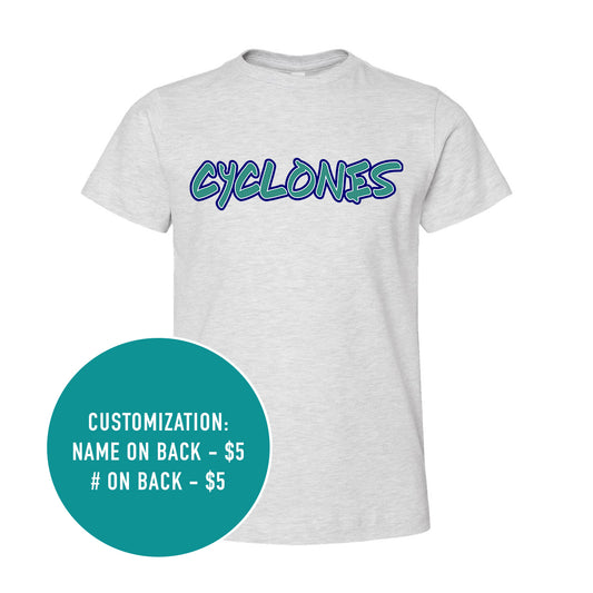 Adult Cyclones Jersey Tee (Grey's and Navy)