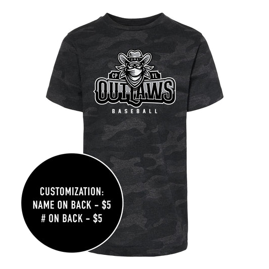 Youth Outlaws Baseball Tee