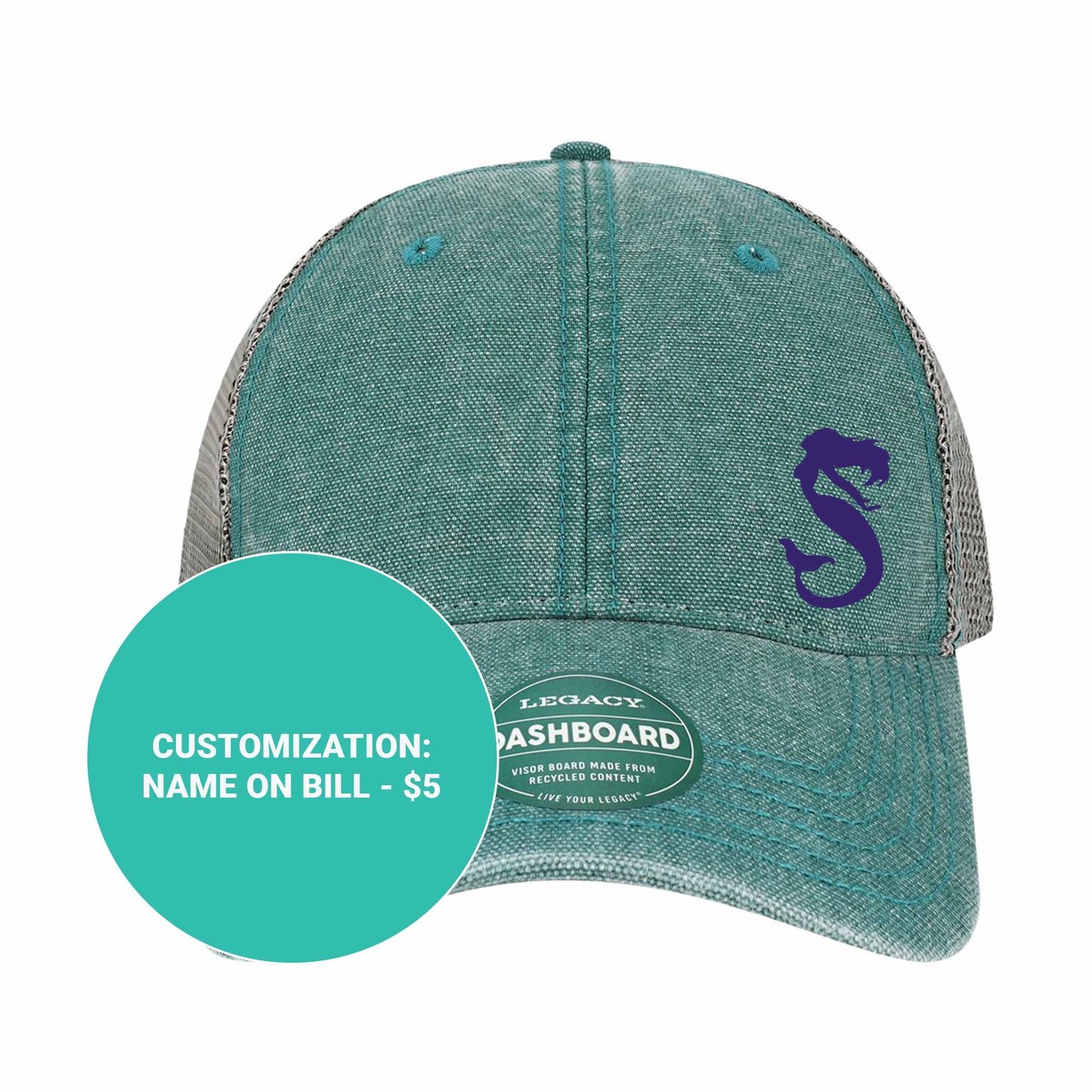 Adult Teal Mermaid Hat