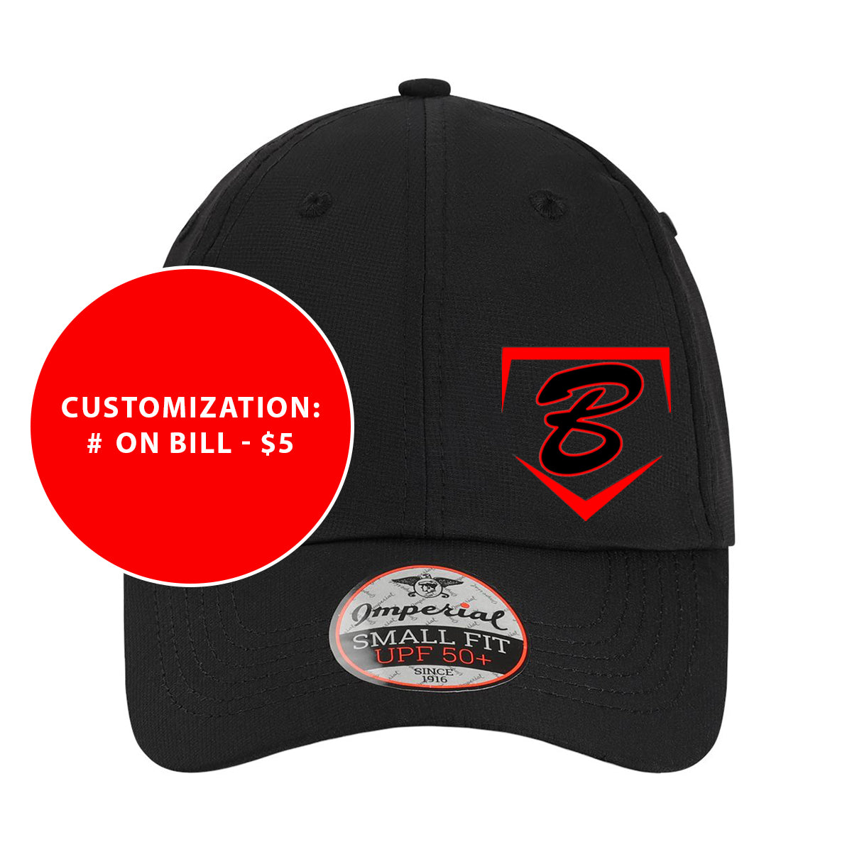 Adult Imperial Performance Buzz Fastpitch Homeplate Small Fit Hat