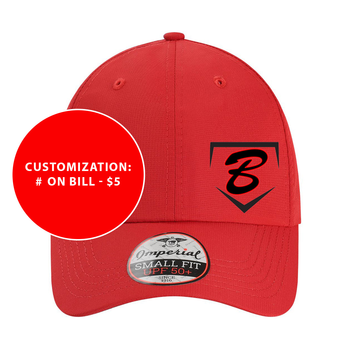 Adult Imperial Performance Buzz Fastpitch Homeplate Small Fit Hat