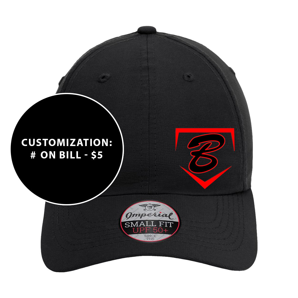 Adult Imperial The Hinsen Performance Buzz Fastpitch Homeplate Ponytail Hat