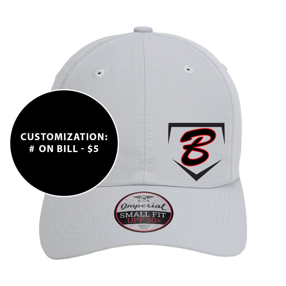 Adult Imperial The Hinsen Performance Buzz Fastpitch Homeplate Ponytail Hat