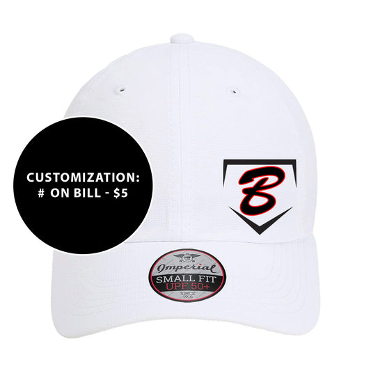 Adult Imperial The Hinsen Performance Buzz Fastpitch Homeplate Ponytail Hat